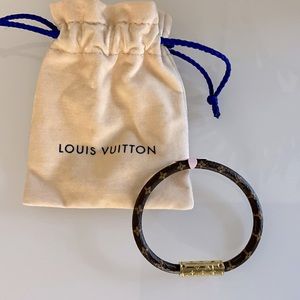 Louis Vuitton Confidential Bracelet Monogram with Pink Charm